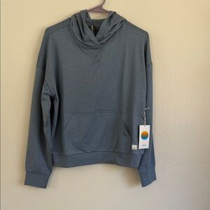 Vuori Slate Blue Women's Pullover Hoodie